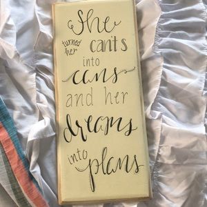 Handmade sign pen and ink